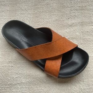 Woman By Common Projects Leather Crossover Sandal